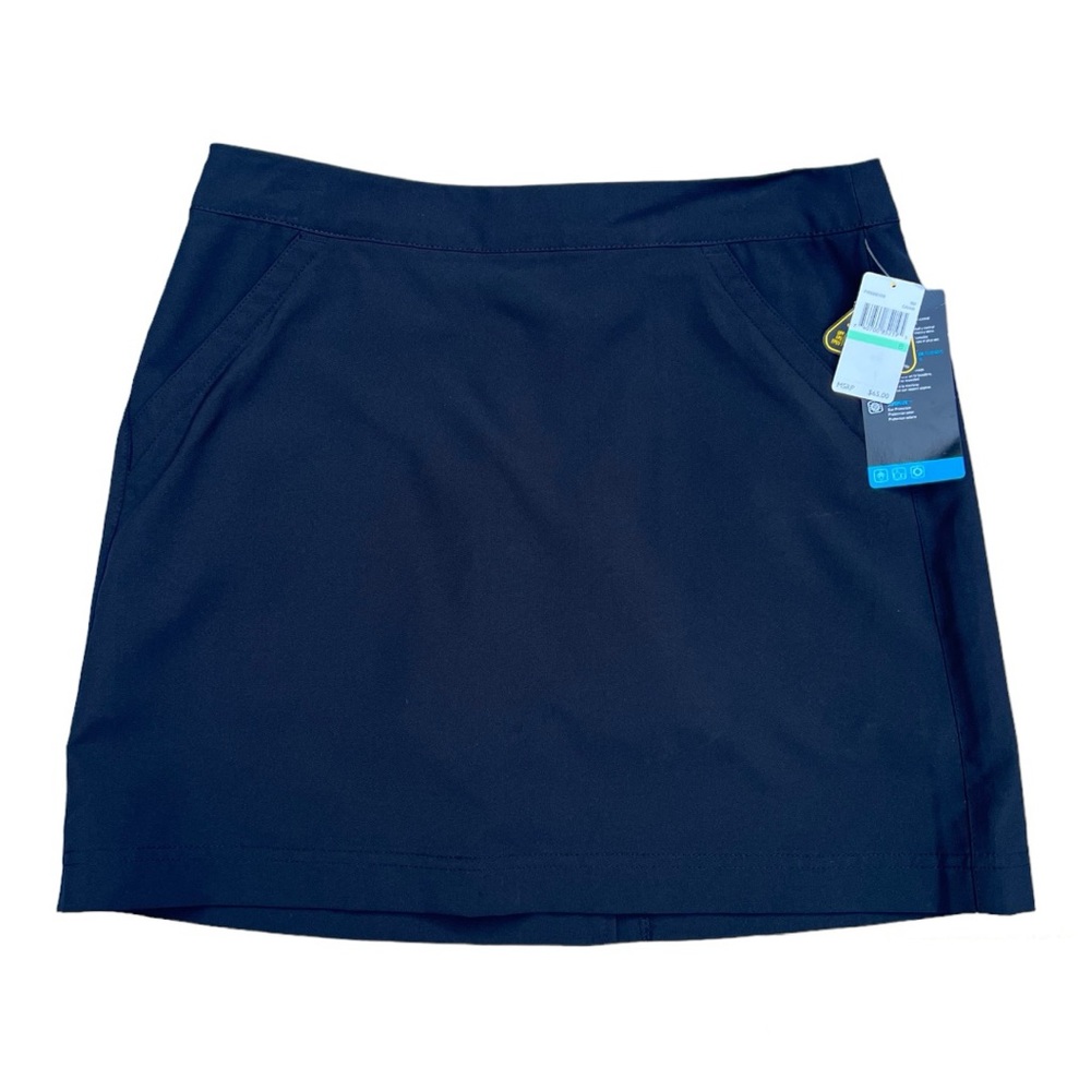 NWT PGA Tour MotionFlux Comfort Stretch Black Golf Skort Size 8